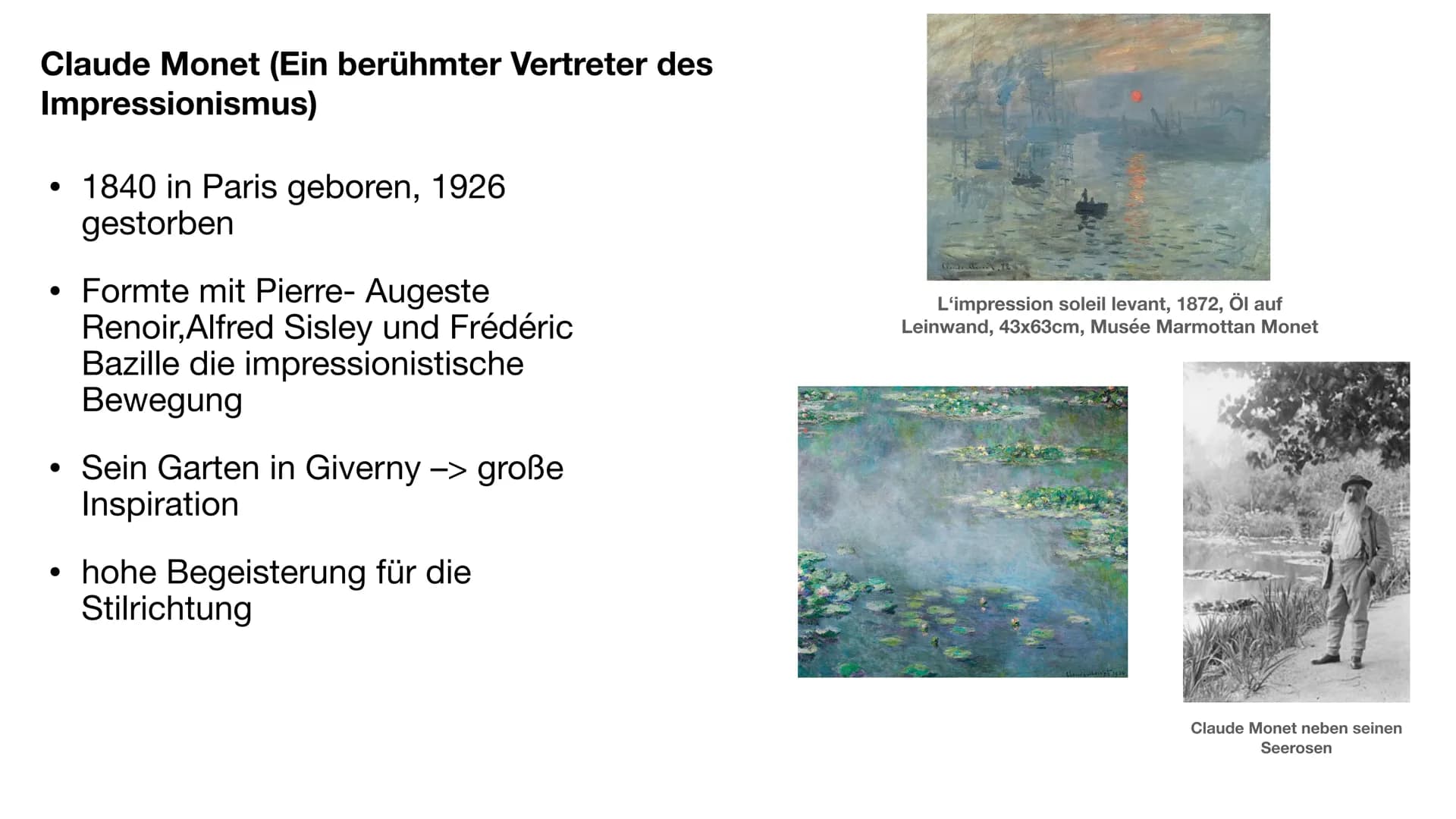 # Der Impressionismus

und Post-Impressionismus Sternennacht, Vincent van Gogh 1889 # Index

*   Impressionismus
*   Entstehung Impressionis