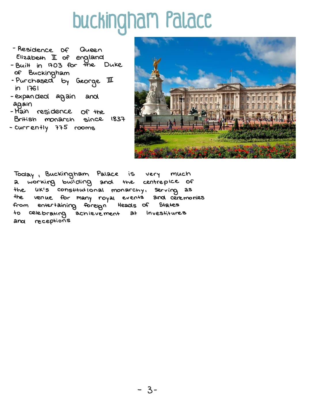London sights # table of contents

Page: 1- elisabeth tower
2 - london eye
3 - buckingham palace
4- the shard
5- globe theatre
6- tower brid