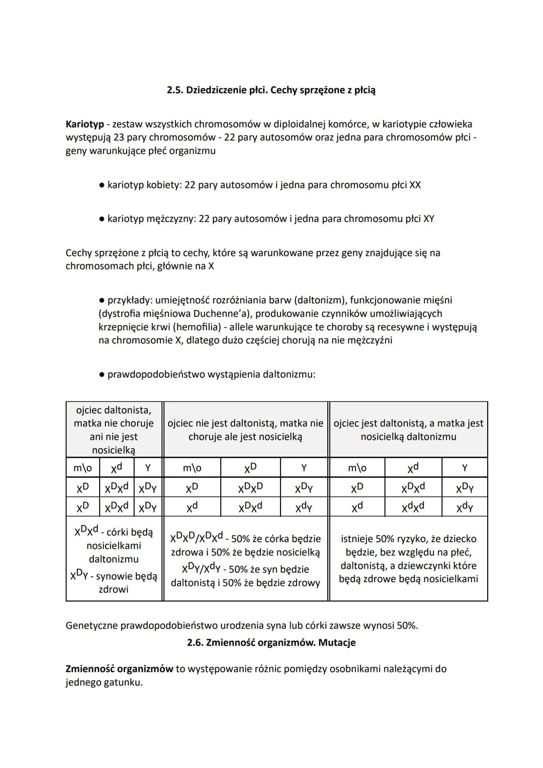 # BIOLOGIA GENETYKA KLASYCZNA

2.1. I prawo Mendla. Krzyżówka testowa

Genotyp - zespół wszystkich genów występujących w organizmie.

Fenoty