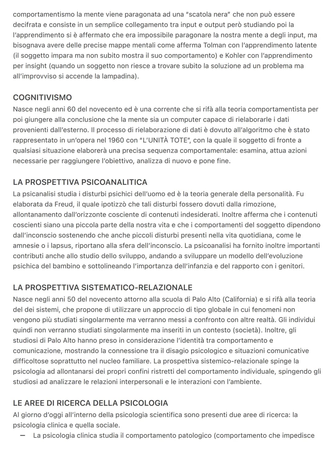 # Il comportamento

La psicologia come sappiamo è una disciplina delle scienze umane che studia i processi
psicologici e comportamentali del