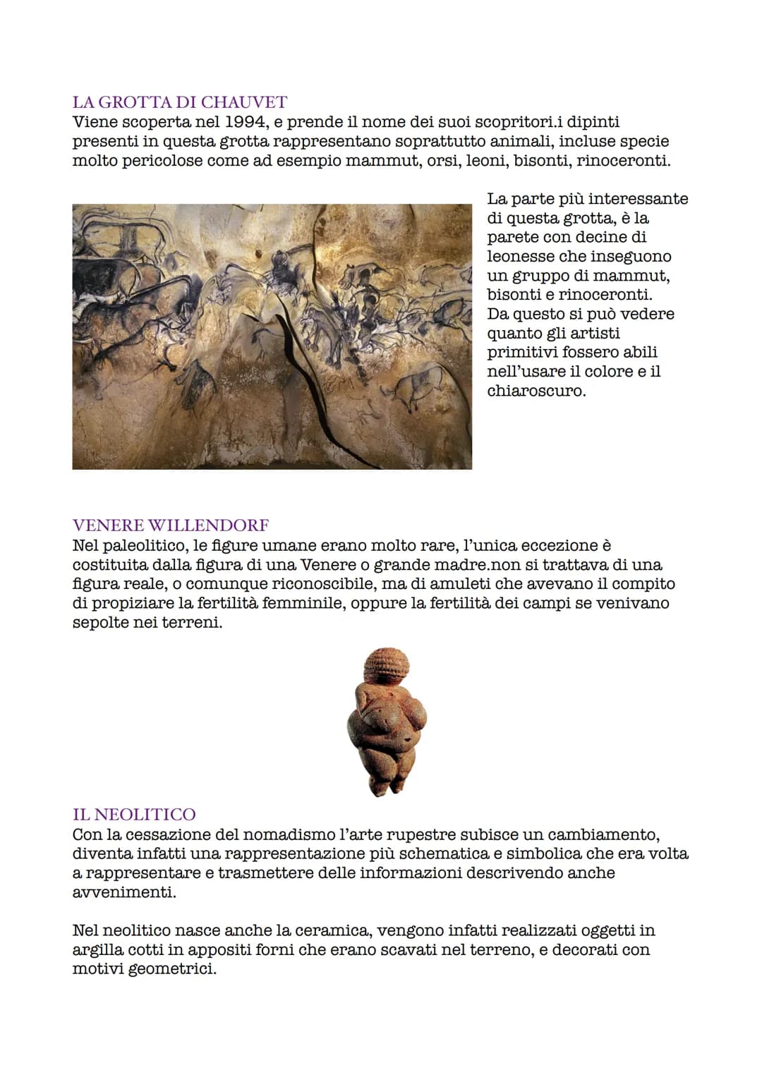 # L'ARTE PREISTORICA

Con "preistoria" indichiamo il periodo che va dalla comparsa dell'uomo sulla
terra all'invenzione della scrittura.

**