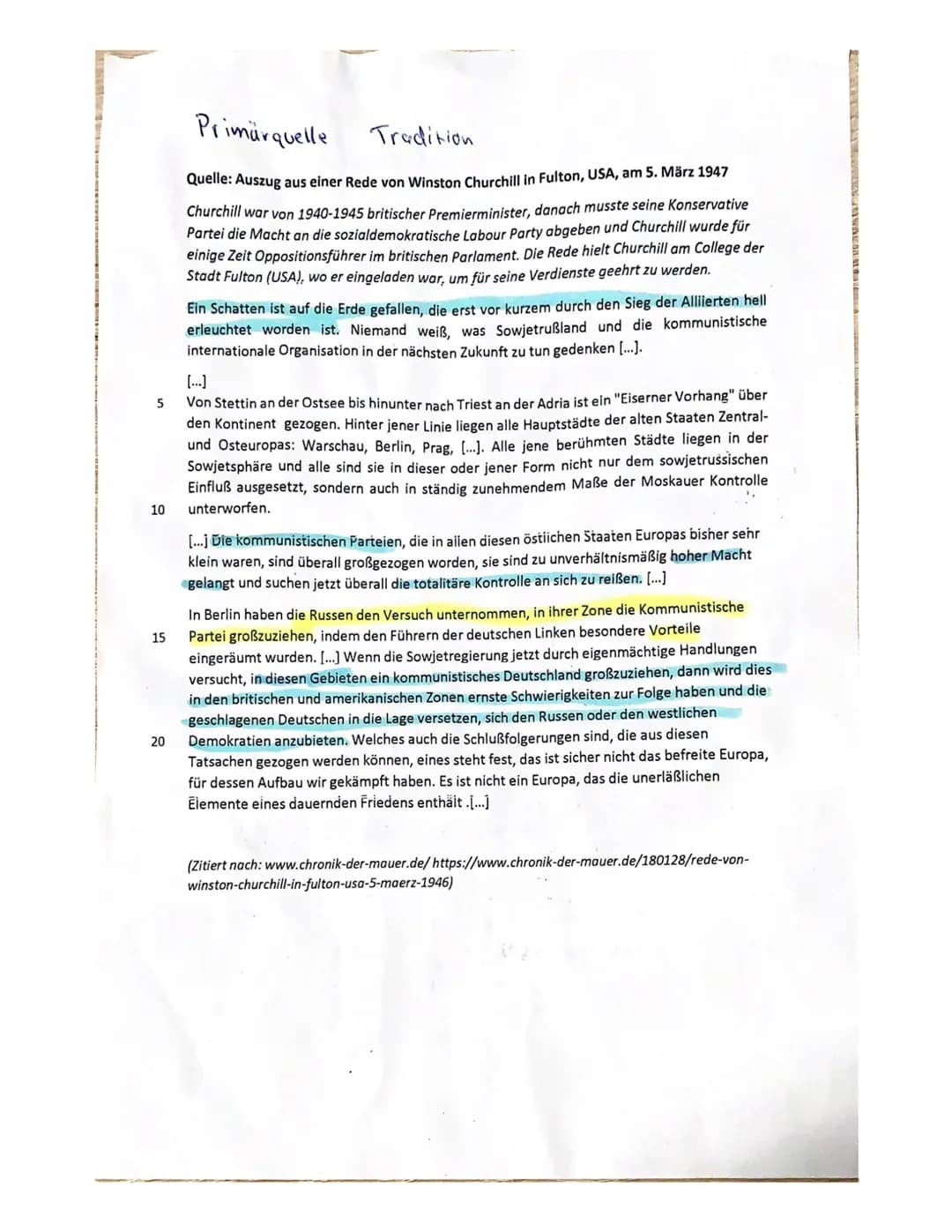 Klausur Geschichte 21D E-Phase, Schuljahr 2021/22
Thema: Der (frühe) Kalte Krieg

Name:
Datum: 6.12.21

Aufgaben:

1. Erläutern Sie in eigen