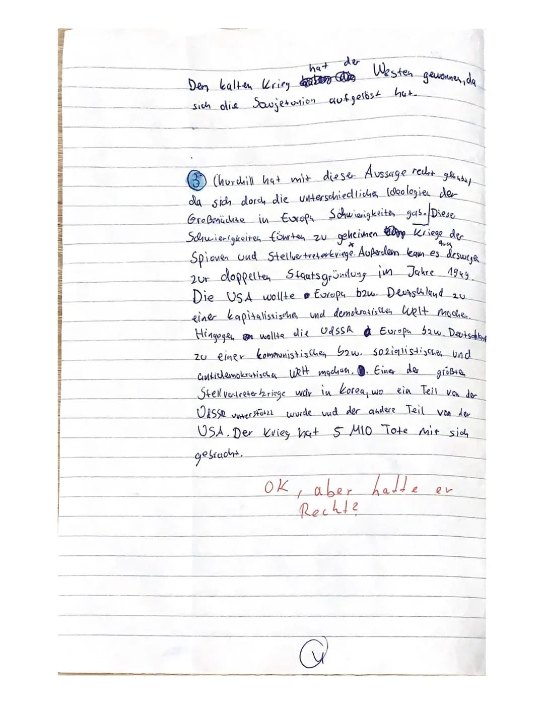 Klausur Geschichte 21D E-Phase, Schuljahr 2021/22
Thema: Der (frühe) Kalte Krieg

Name:
Datum: 6.12.21

Aufgaben:

1. Erläutern Sie in eigen