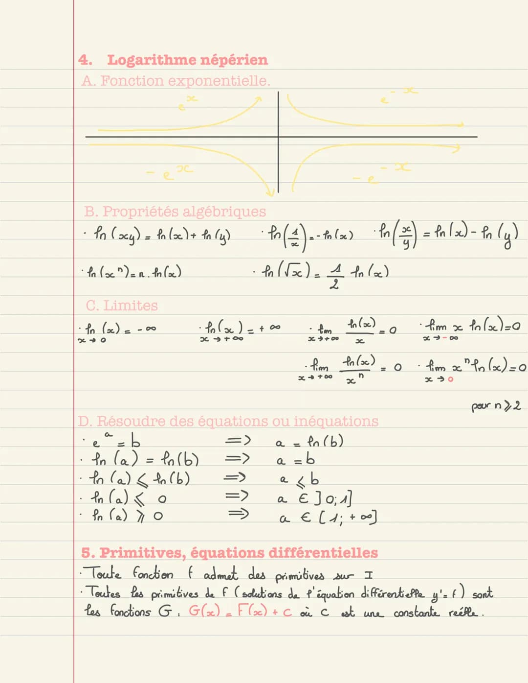MATHEMATIQUES Révision cours terminale
Mathématiques

SOMMAIRE :

- Limites de suites
- Limites de fonctions
- Décidabilité, convexité, cont