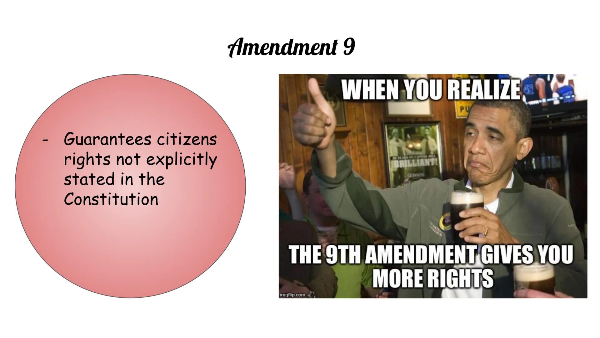 Understanding the Bill of
Rights: Meme Project

Layla Guthrie #13
AP Gov Section J
Due Date: October 4, 2019 # Amendment 1

- Freedom of rel