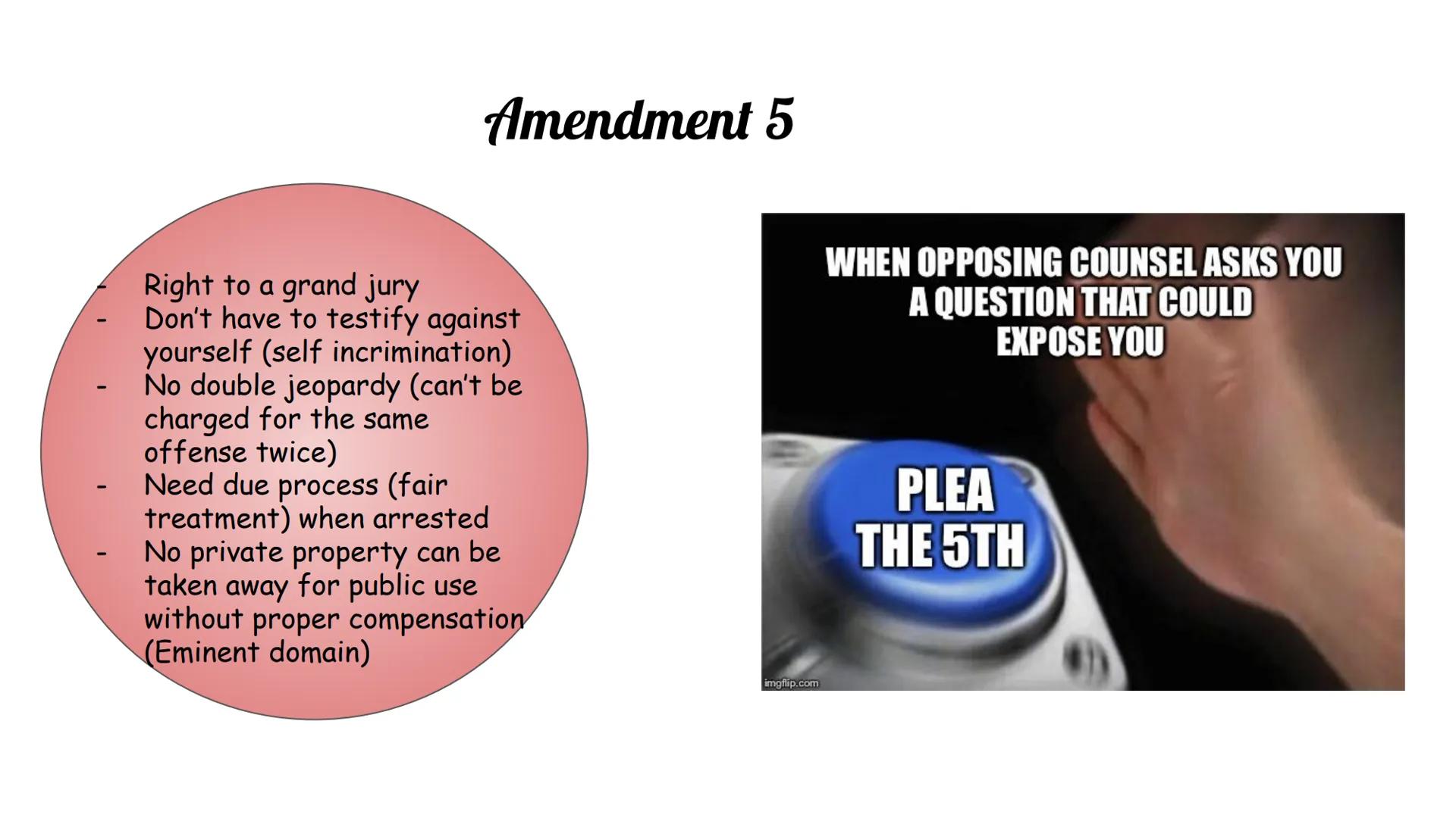 Understanding the Bill of
Rights: Meme Project

Layla Guthrie #13
AP Gov Section J
Due Date: October 4, 2019 # Amendment 1

- Freedom of rel