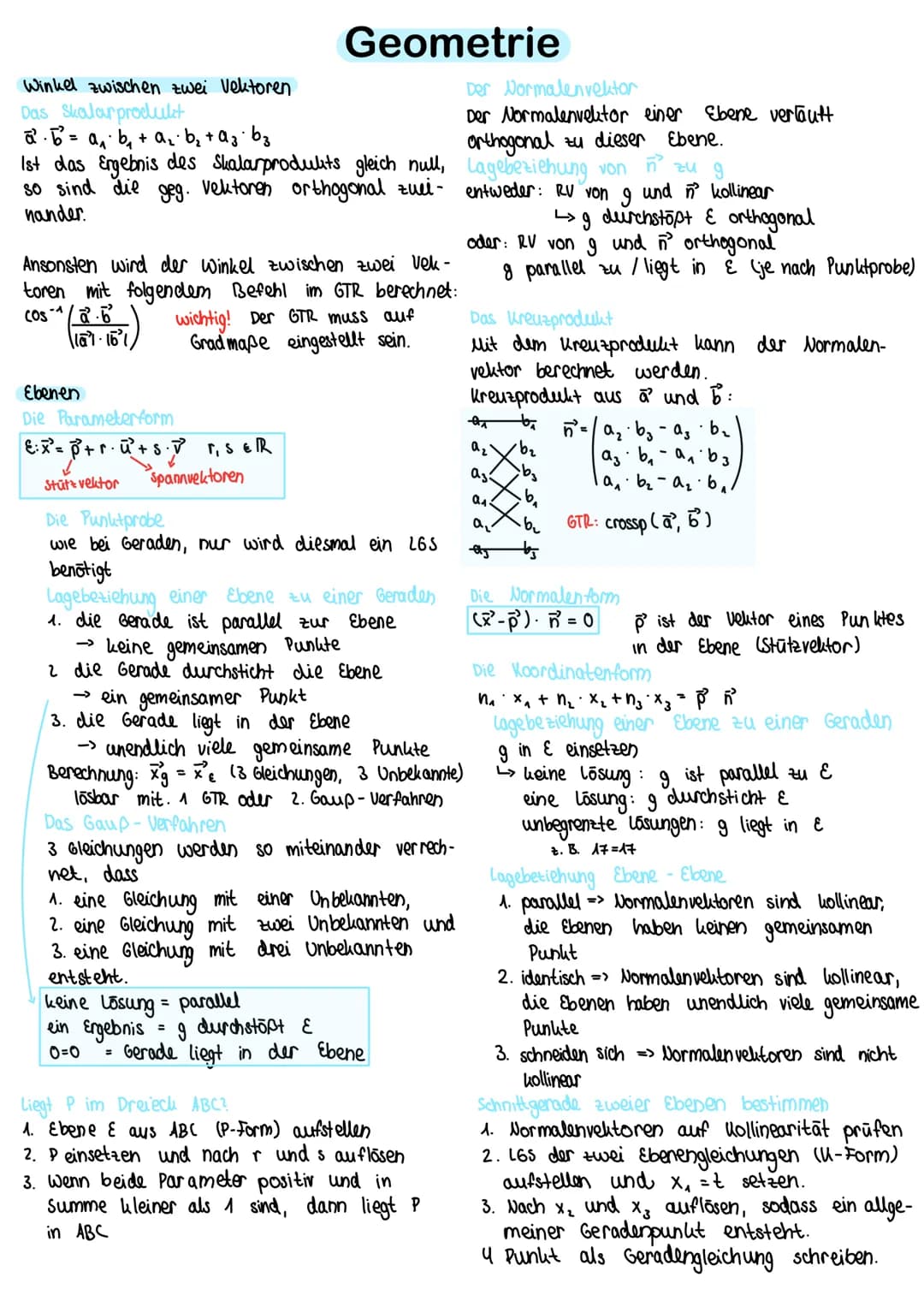 dreidimensionales Koordinaten system
# Geometrie

wichtig! 1 Schritt auf der x₂- oder
x-Achse ist so lang wie
2 Schritte auf der X, Achse

G