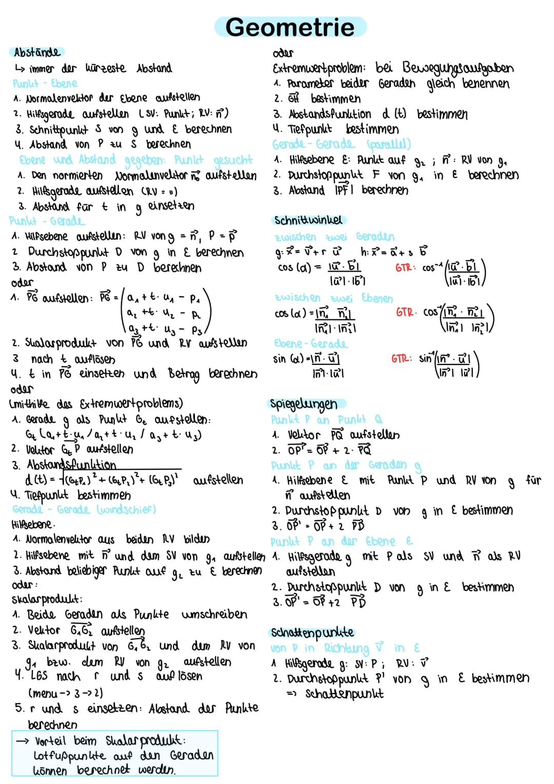dreidimensionales Koordinaten system
# Geometrie

wichtig! 1 Schritt auf der x₂- oder
x-Achse ist so lang wie
2 Schritte auf der X, Achse

G