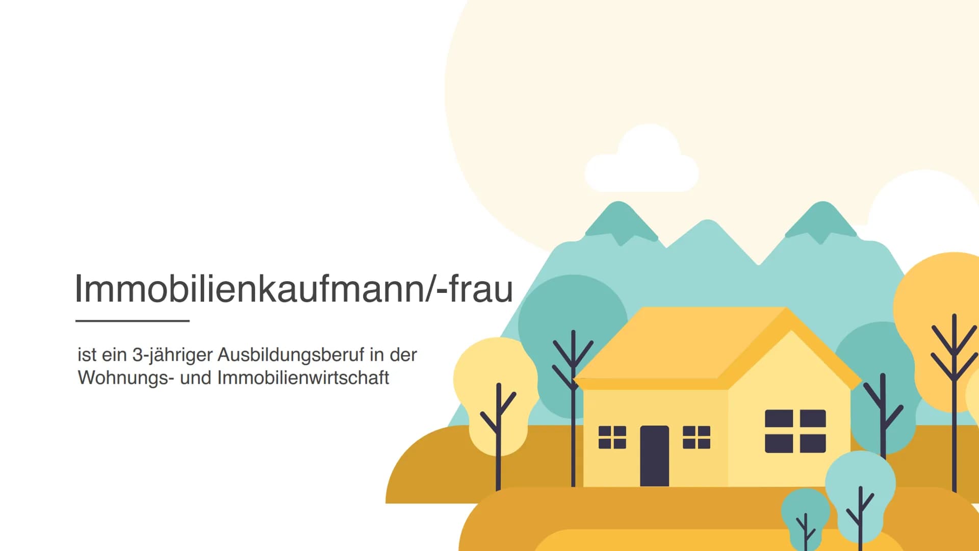 # Immobilienkaufmann/-frau

ist ein 3-jähriger Ausbildungsberuf in der Wohnungs- und Immobilienwirtschaft Die drei teuersten Wohnstraßen Deu