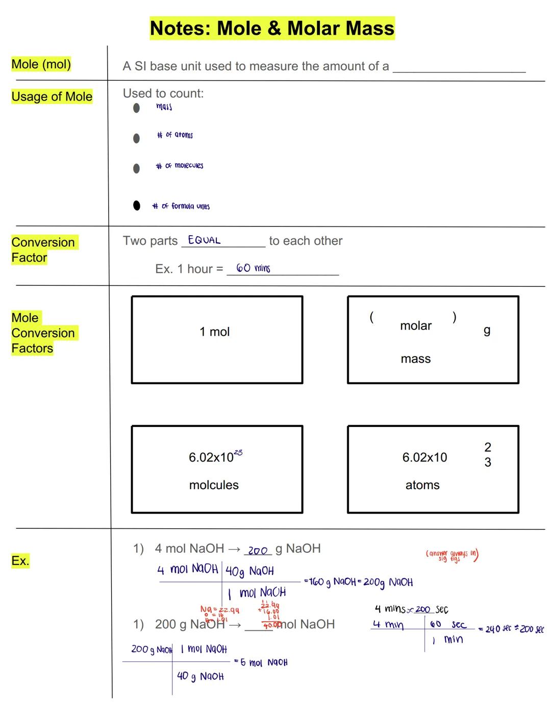 # Notes: Calculator Notes
T-chart with
whole
numbers
| 5.00 | 3 | 8 | 10 |
|---|---|---|---|
| | 2 | 9 | 4 |
$5.00×3×8×10/2/9/4 = 16.7$
