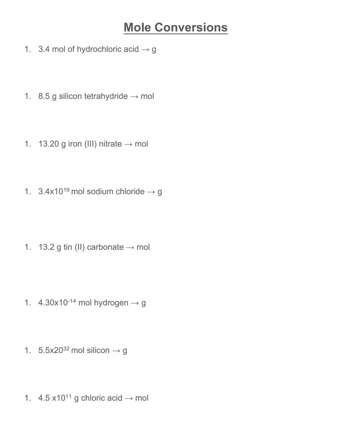 # Notes: Calculator Notes
T-chart with
whole
numbers
| 5.00 | 3 | 8 | 10 |
|---|---|---|---|
| | 2 | 9 | 4 |
$5.00×3×8×10/2/9/4 = 16.7$