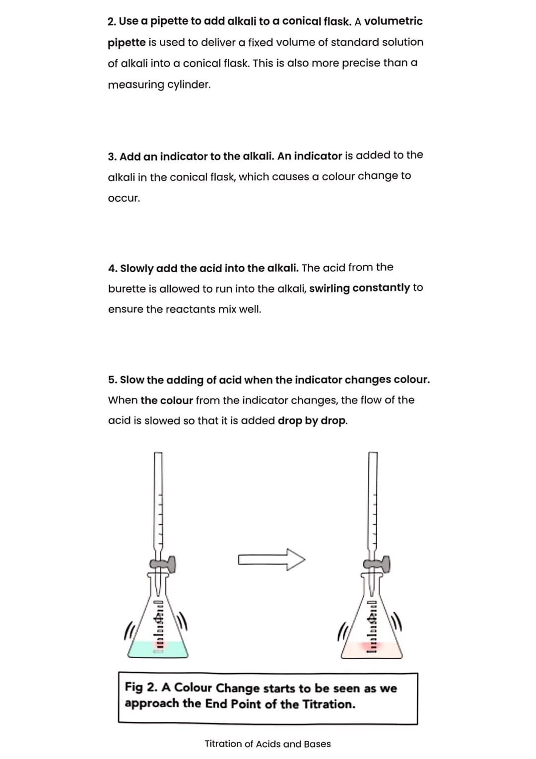 # Titrations
## Titration of Acids and Bases
What is Titration?
A titration is an experiment through which the concentration
of an unknow