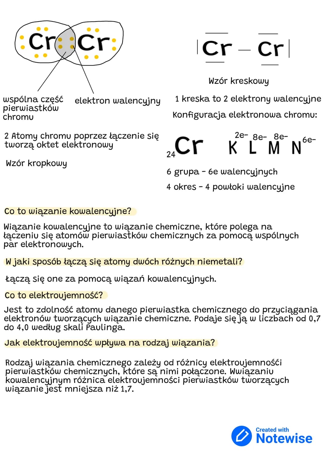 # Wiązanie kowalencyjne
Co to wiązanie chemiczne?
To trwały sposób połączenia pierwiastków chemicznych za pomocą
elektronów walencyjnych.