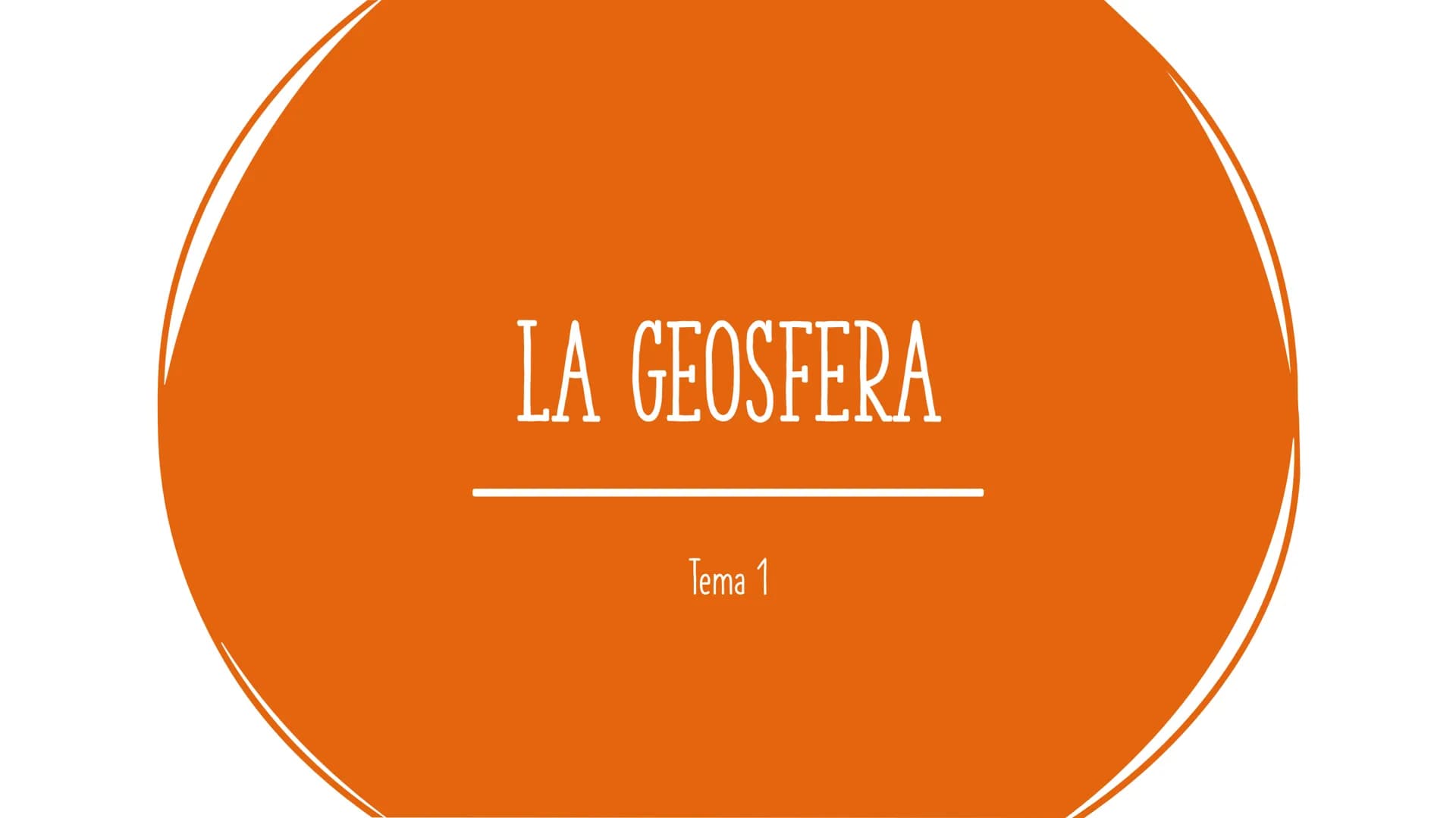 # LA GEOSFERA
Tema 1 1. Introducción
2. La Tierra
ÍNDICE
3. Los minerales
4. Las rocas
5. El ciclo de las rocas
Tema 1 - La geosfera
2