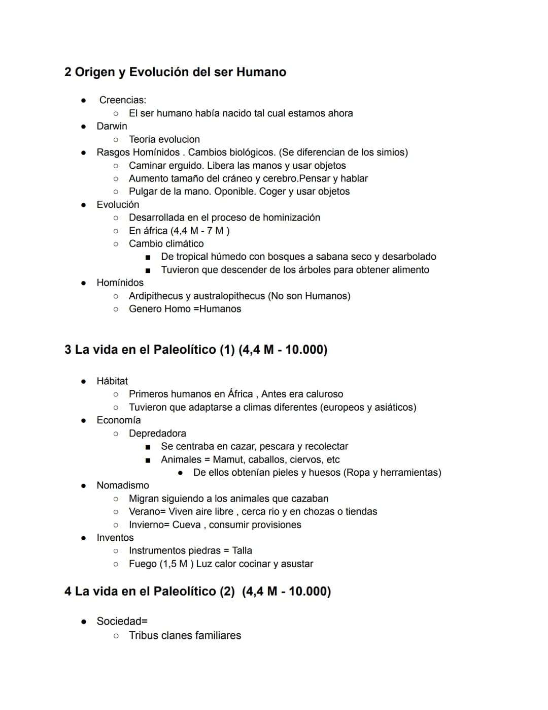 # PREHISTORIA
1 Edades y fuentes de la prehistoria
Historia:
* Ciencia estudia pasado humanidad
* Analiza civilizaciones en el tiempo