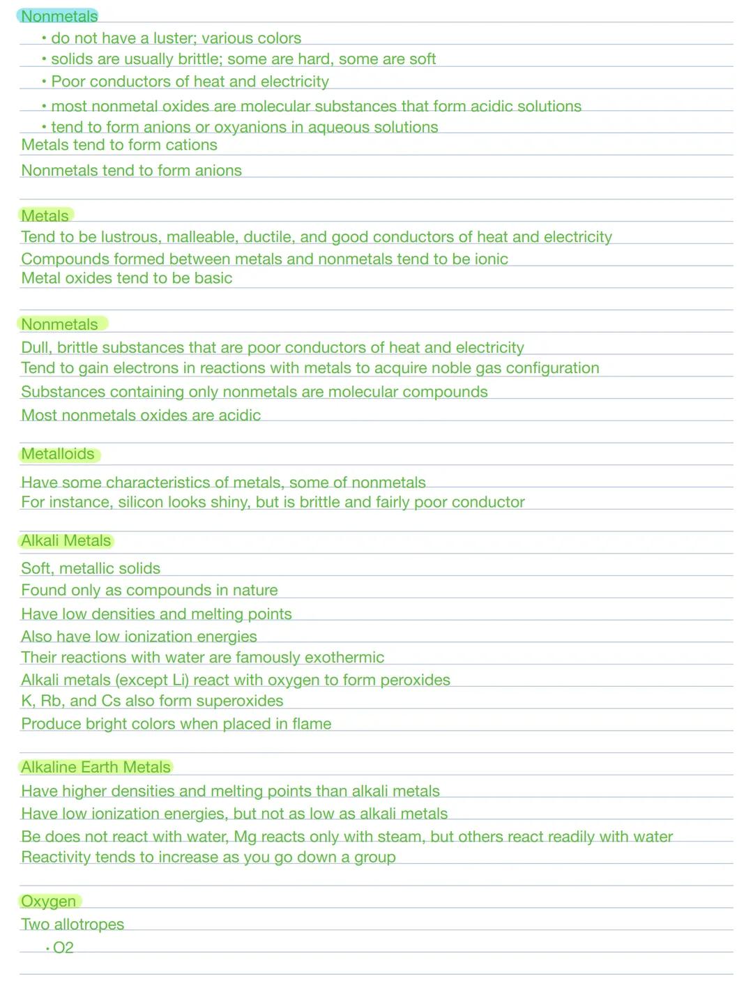 # Periodic Properties of the Elements
Development of Periodic Table
- elements in the same group generally have similar chemical properties