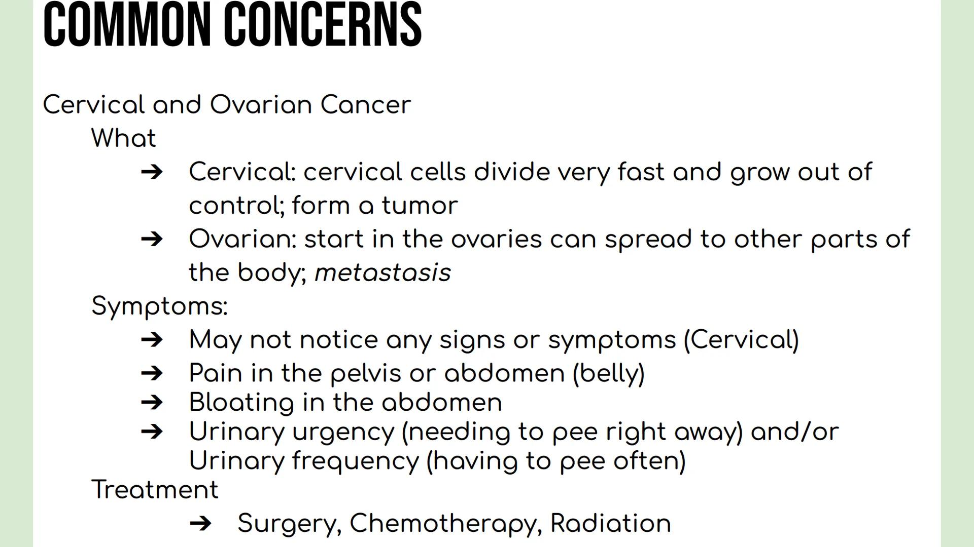 # DAY 3 NOTES: FEMALE ANATOMY
# REMINDERS
Reproductive System: group of tissues, glands and organs that work
together to produce an offsp