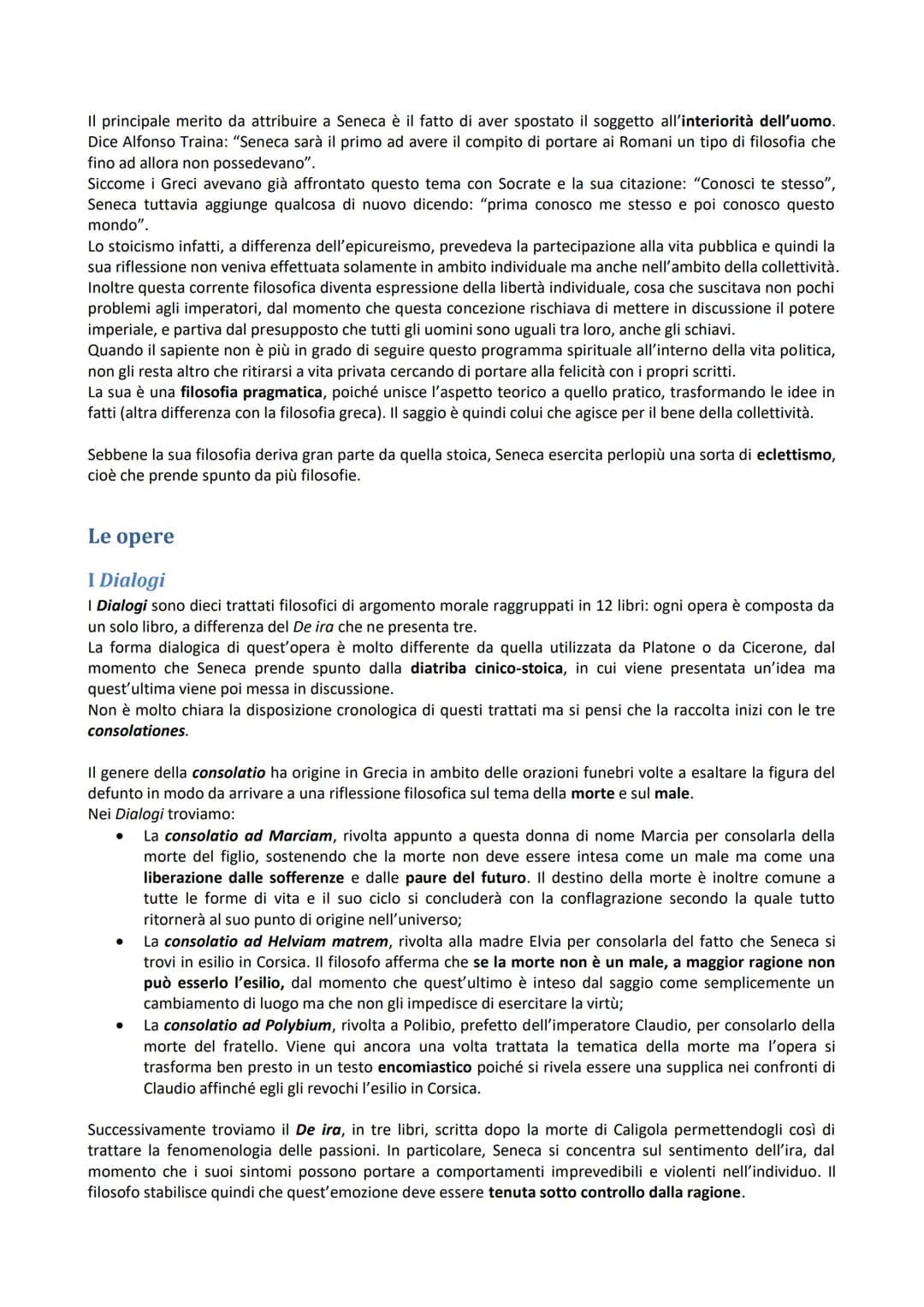 # Seneca
Lucio Anneo Seneca nacque a Cordova da una famiglia di ordine equestre di origine italica. Particolare
importante che definirà il