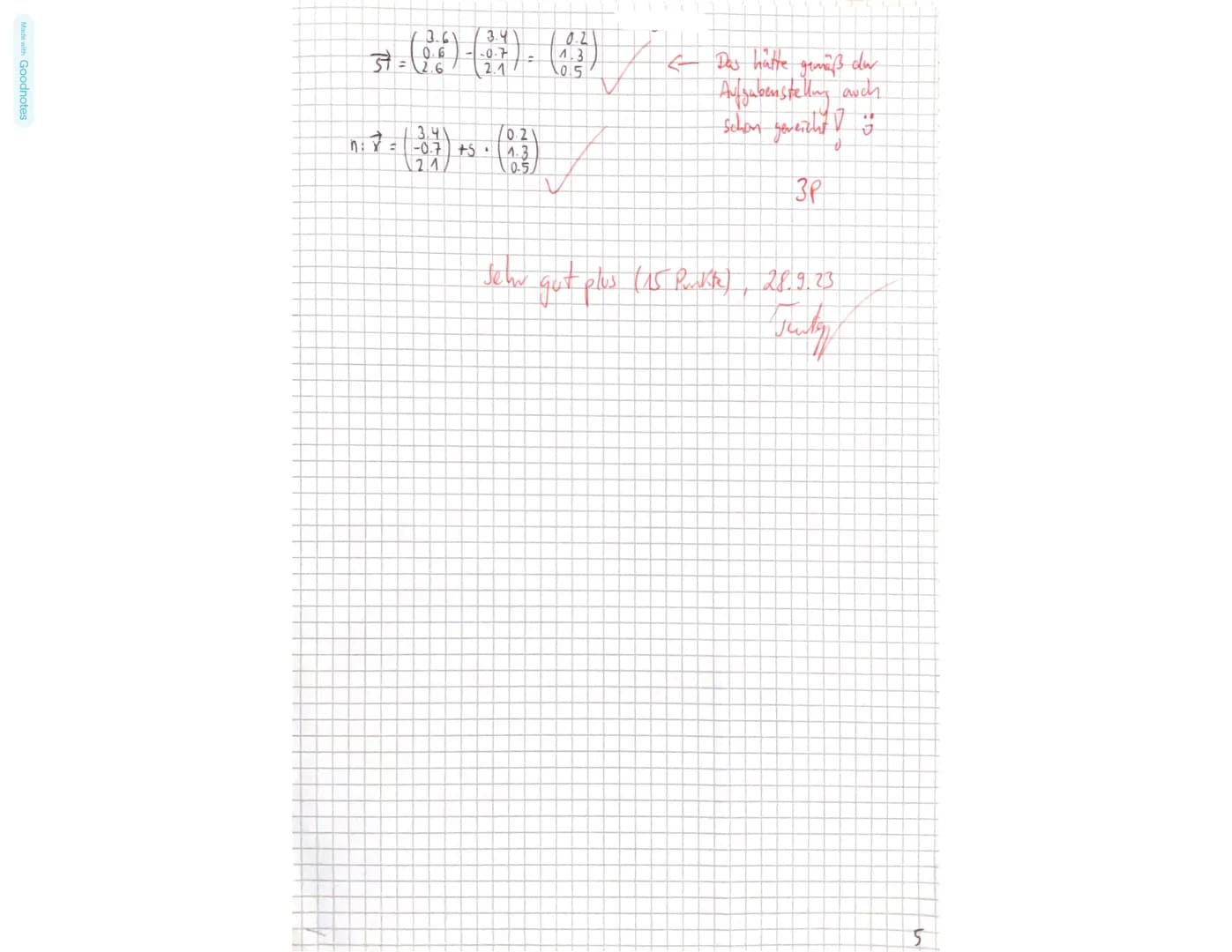 Mathematik Q1-GK..
Vor- und Nachname.....
Klausur Nr. 1
19.09.23
Hilfsmittel (2. Teil): iPad/WTR, Formelsammlung
Gesamtbearbeitungszeit: