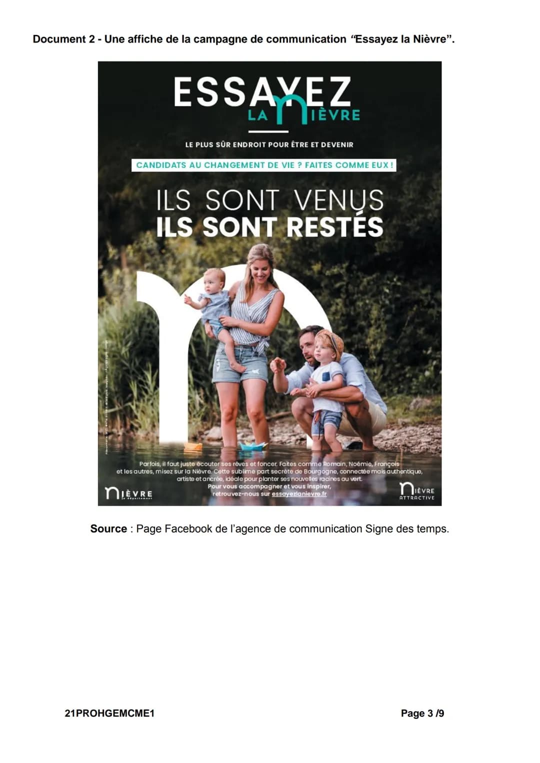 # DIPLÔME NATIONAL DU BREVET
SESSION 2021
# HISTOIRE-GEOGRAPHIE
ENSEIGNEMENT MORAL ET CIVIQUE
Série professionnelle
Durée de l'épreuve :