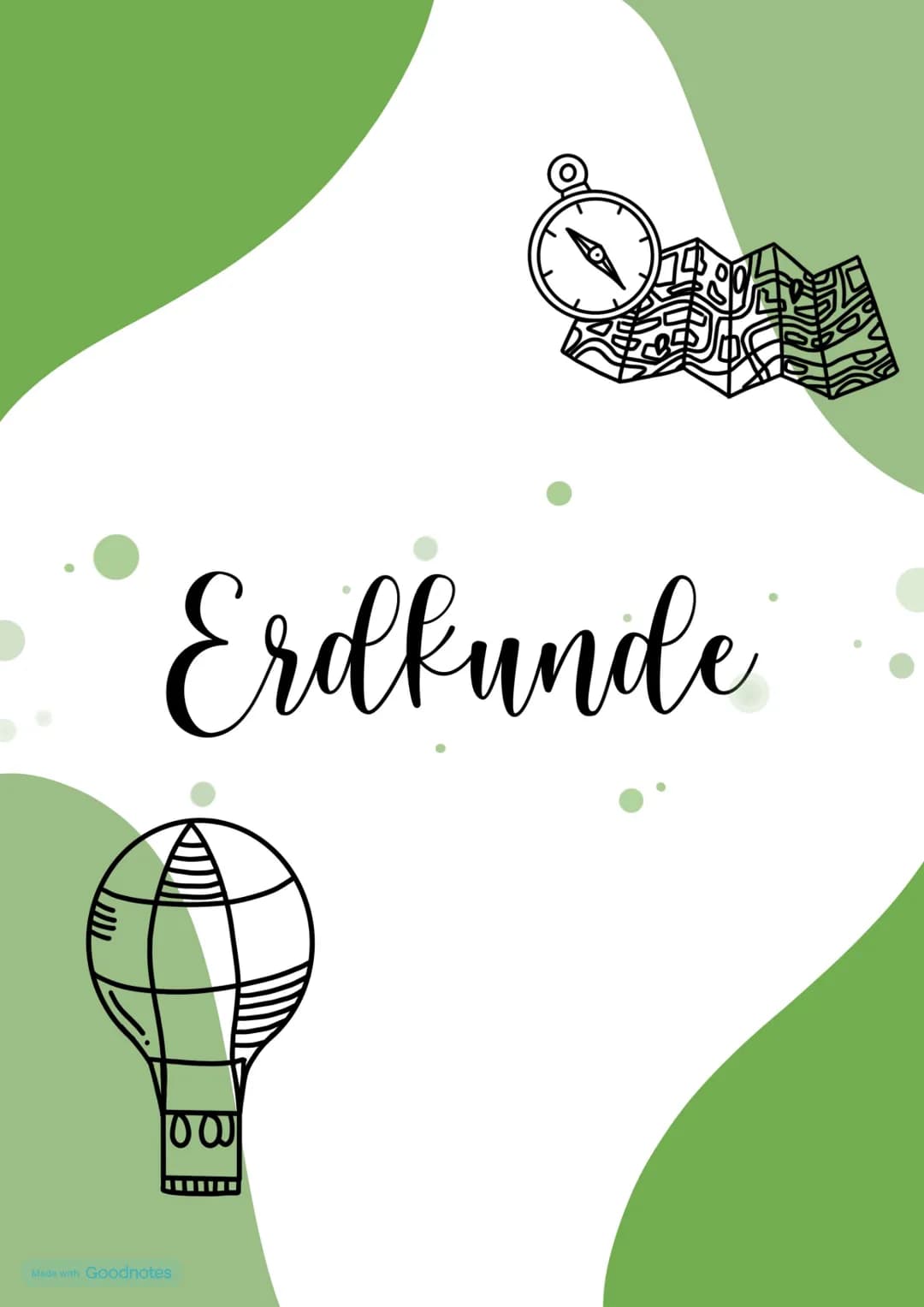 # Erdkunde
Made with Goodnotes # Themenfeld 1
# Einführung-Teilgebiete und
# Bedeutung der Geographie
Geo-graphie:
- zusammengesetzt aus
