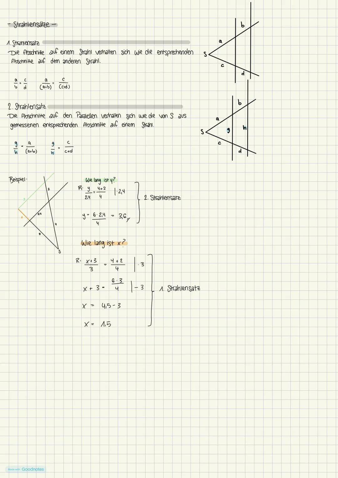 # Ubersicht - Mathematik CW 21+22
- Zentrische Streckung-
Definition Eine zentrische Streckung ist in der Geometrie, wenn jeder Punkt eine