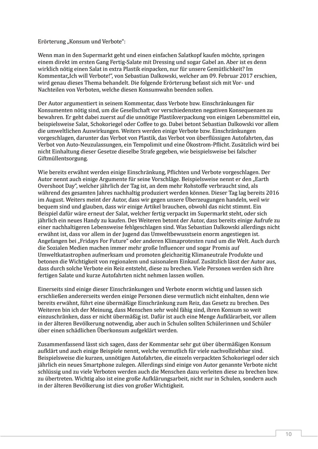 # Allgemeines
Unterschreitung der Textlänge ist immer problematisch, eine Überschreitung ist in jeder
Textsorte einzeln besprochen
Die 1.