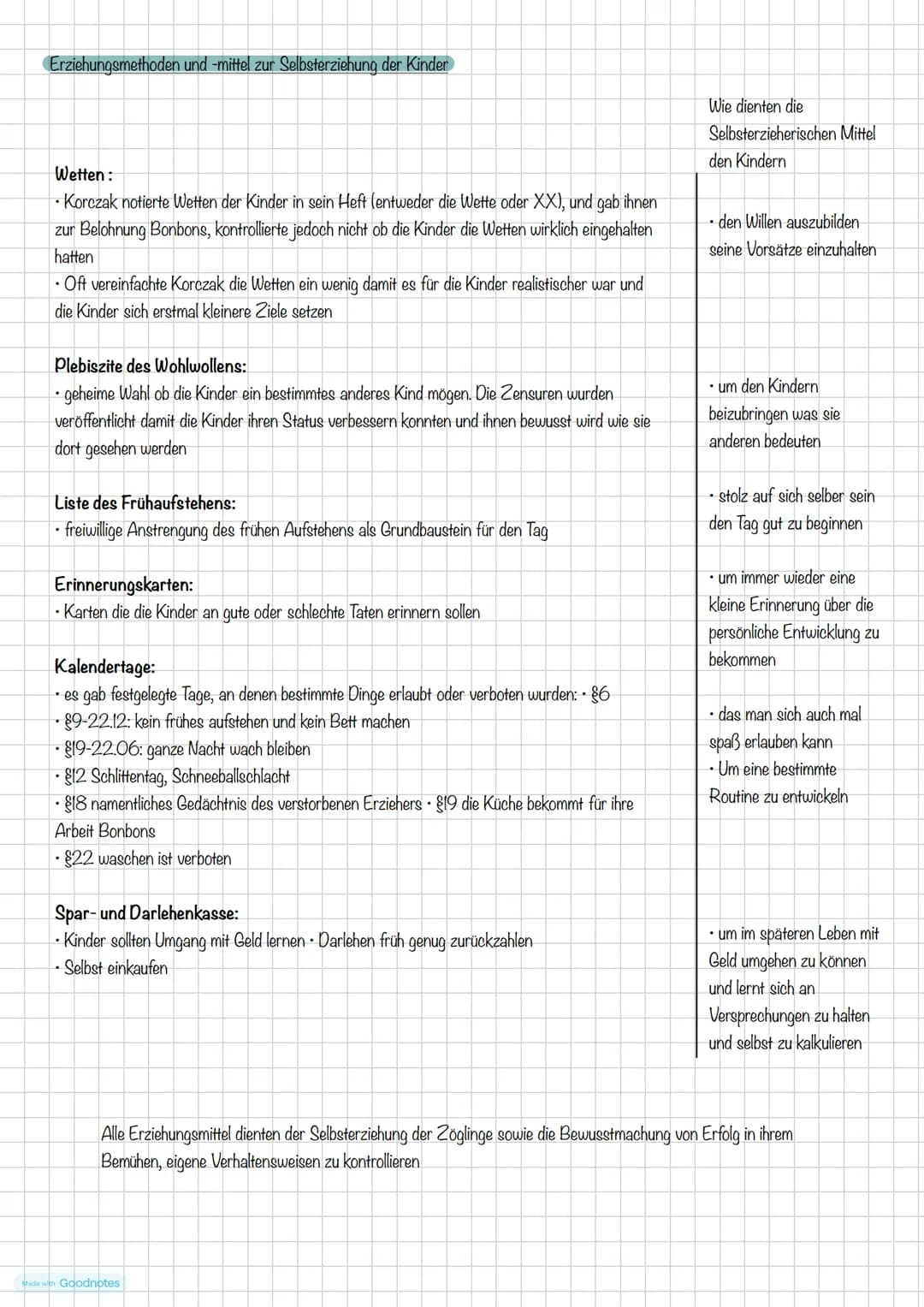 # Pädagogik LK-> Abitur 16.04.2024
# Pädagogische Theorien
Thema I. Korczak: Ansatz als reformpädagogische Erziehungsidee
Thema 2. Fend: F