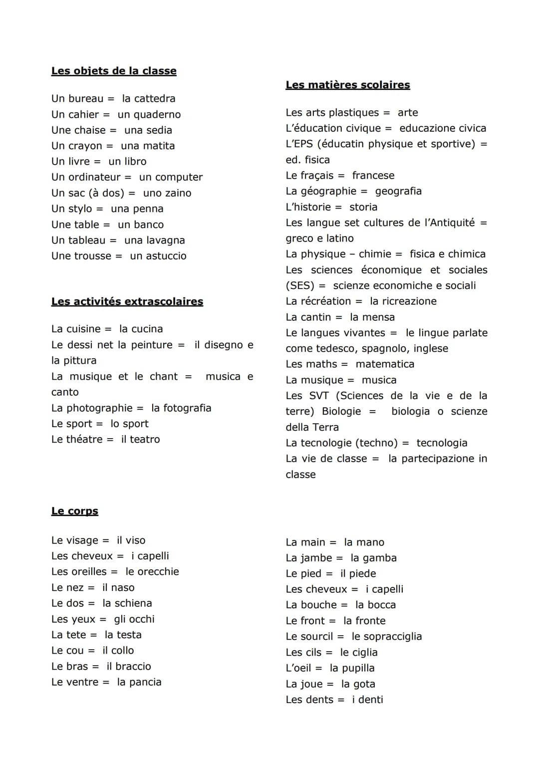 # Les nombres
Lessico
1 = un
70 = soixante-dix
2 = deux
71 = soixante et onze
3 = trois
72 = soixante-douze
4 = quatre
73 = soixante-treize