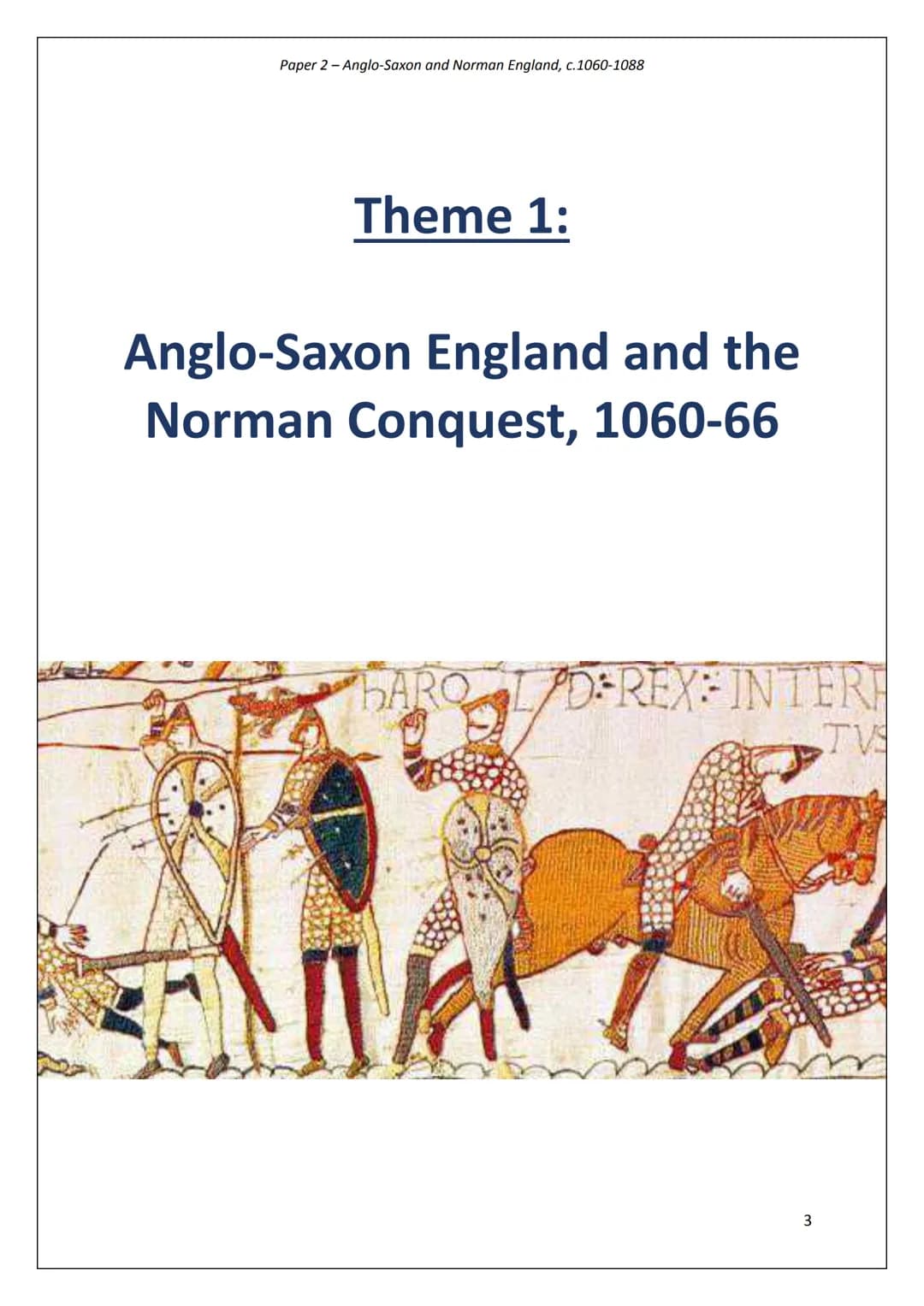 Paper 2-Anglo-Saxon and Norman England, c.1060-1088
# Paper 2
## British Depth Study:
# Anglo-Saxon and
# Norman England
## c.1060-88
B