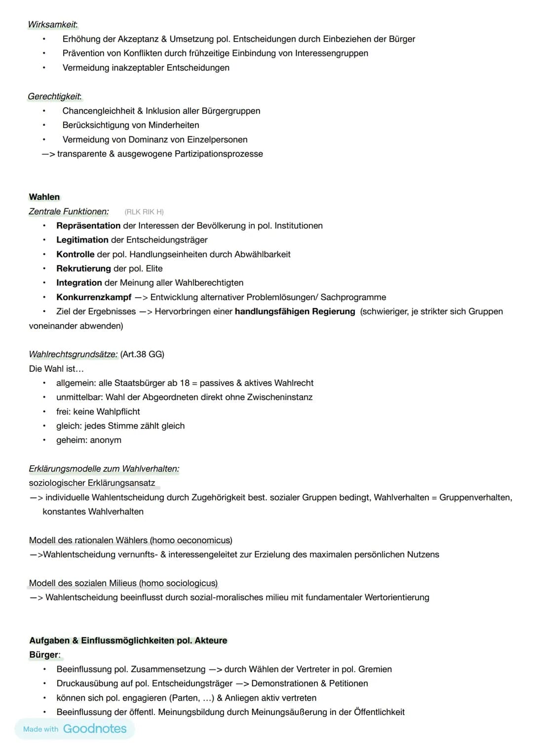 # Abitur Politik 11.04.2024
## 12.1 Politische Partizipation zwischen Anspruch & Wirklichkeit
Funktionen von Partizipation für die Demokra