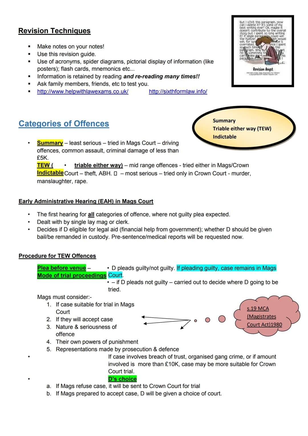 Contents
Categories of Offences ...........................................................................................................