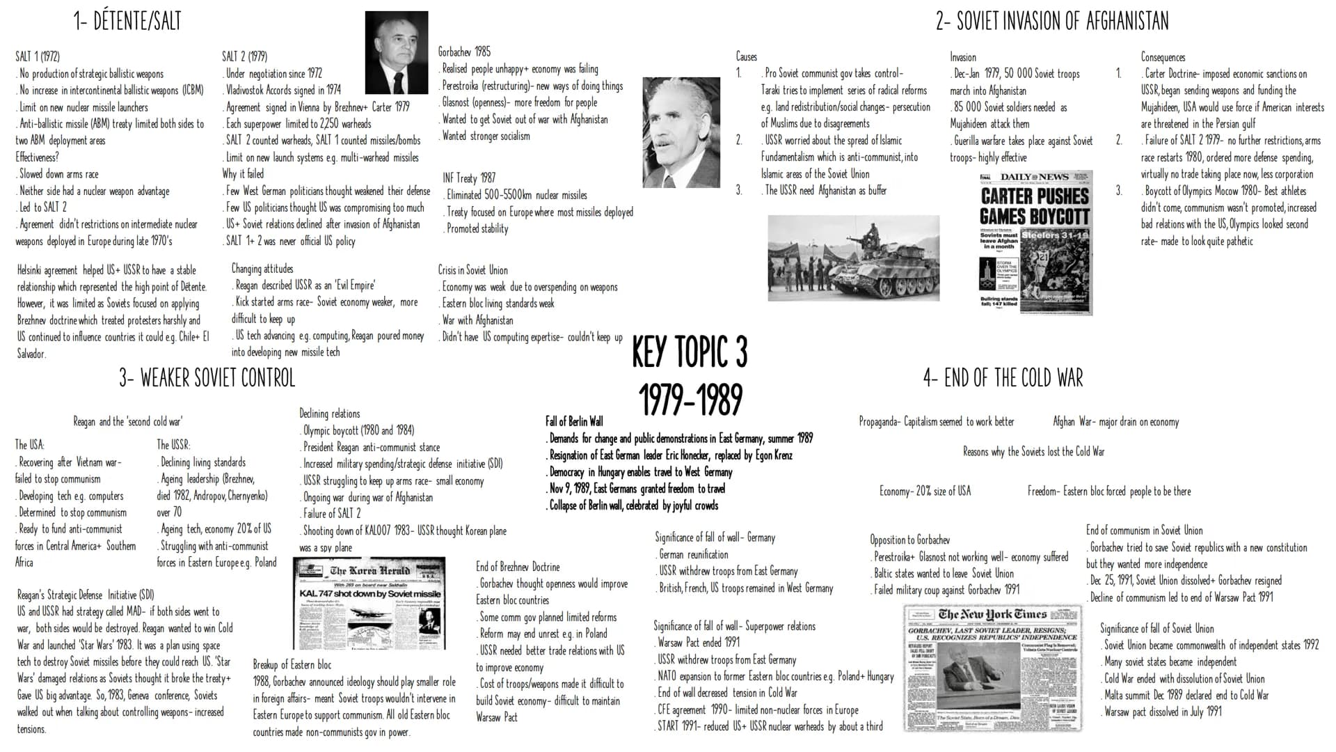 # 1- EARLY TENSIONS
Tehran Conference 1943
. US+ Britain to invade Nazi-occupied
Europe by opening a second front
. Soviet Union would decl