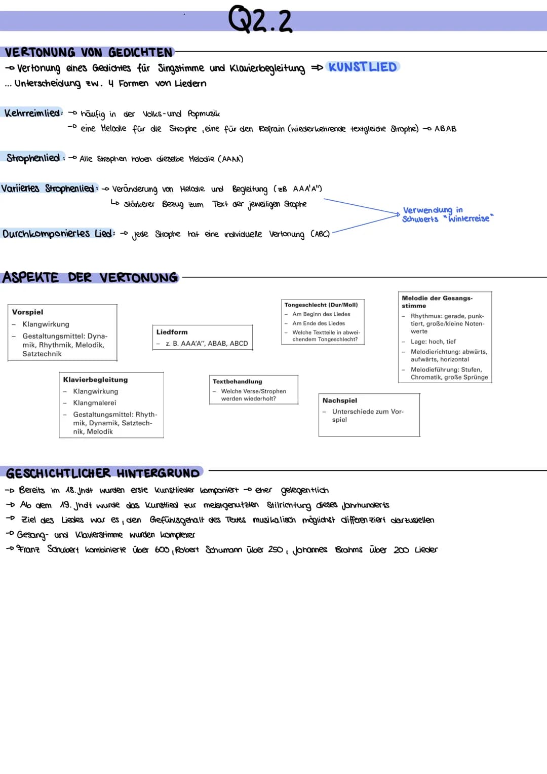 QA
Q1.1: Reihungsprinzip - Variationsmusik - Dialektisches Prinzip
-motivisch-thematische Arbeit ✓
- praktisches Realisieren/notentextori