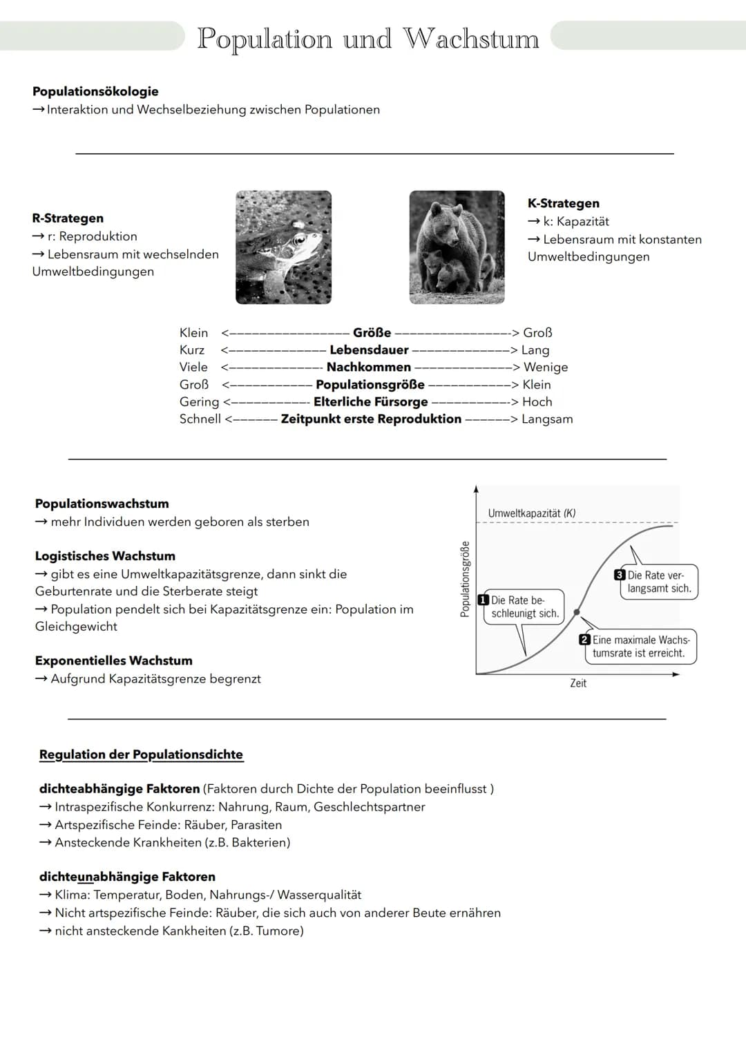 # Ökologie Wechselwirkung zwischen Organismen und Welt
Biosphäre
Ökosystem
Biotop + Biozönose
Population
Organismus
Organismus
→ zeic