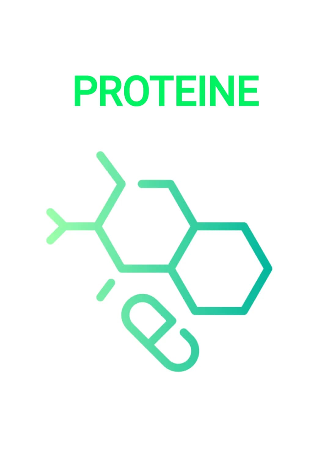 # PROTEINE Proteine
1. Aufbau von Aminosäuren
* kristalline Verbindung
* Einfachste Aminosäure: Glycin
* einzige AS ohne asymmetrisch