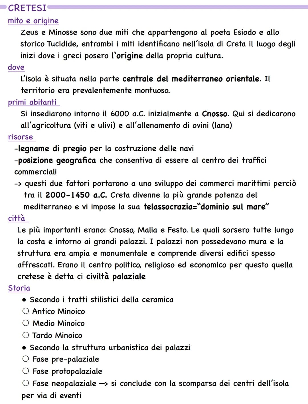 # CRETESI
## mito e origine
Zeus e Minosse sono due miti che appartengono al poeta Esiodo e allo
storico Tucidide, entrambi i miti identifi