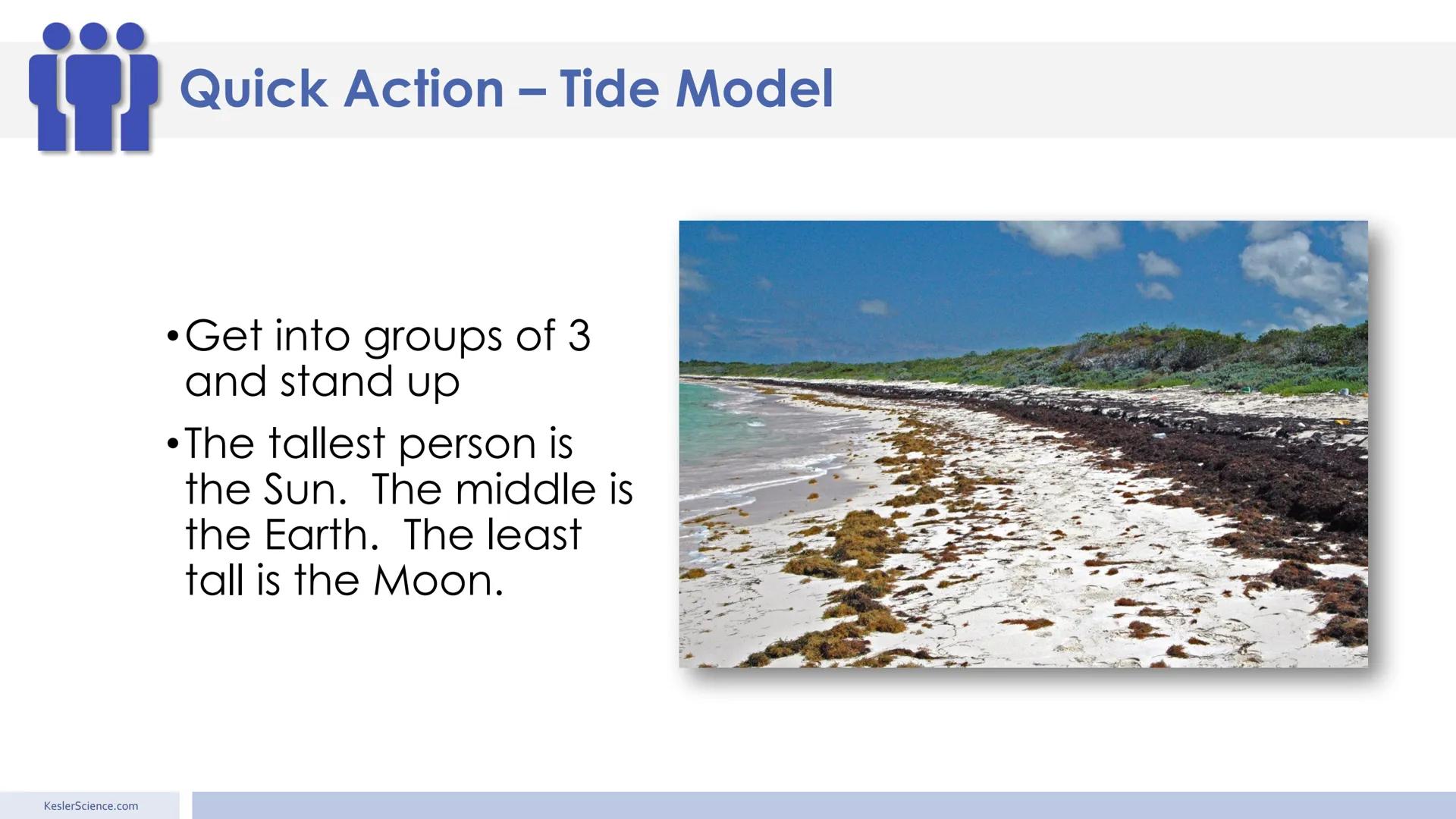 # Tides
Presented by Kesler Science # Warm-Up
Please label the moon phases.
1.
New moon
2.
waxing crescent
3.
first quarter
4.
waxing gibbou