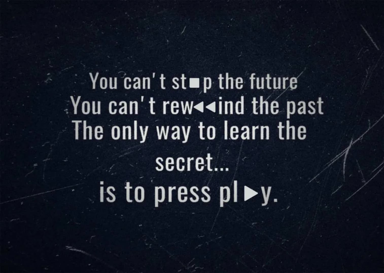 # 13 REASONS WHY
IF YOU'RE LISTENING, YOU'RE TOO LATE.
A DOSSIER BY You can't stop the future
You can't rewind the past
The only way to le