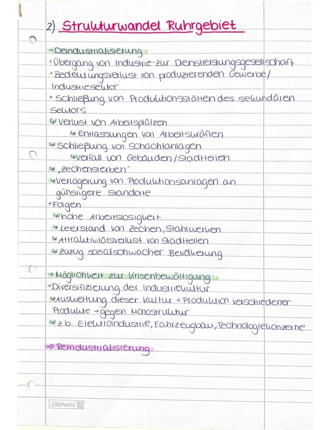 # Strukturwandel Ruhrgebiet
- Altindustrialisierte Räume
- Krise der Montanindustrie
- Industrieller Strukturwandel
- Strukturwandel Ruhrge