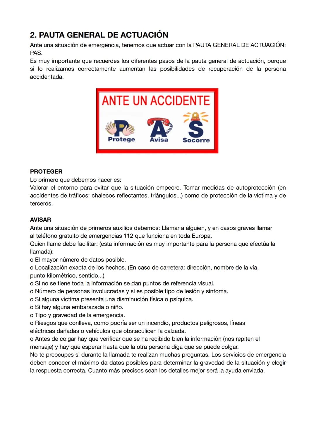 # PRIMEROS AUXILIOS
En el siguiente documento vamos a conocer las acciones que tenemos que realizar ante un
accidente o lesión. Un accident
