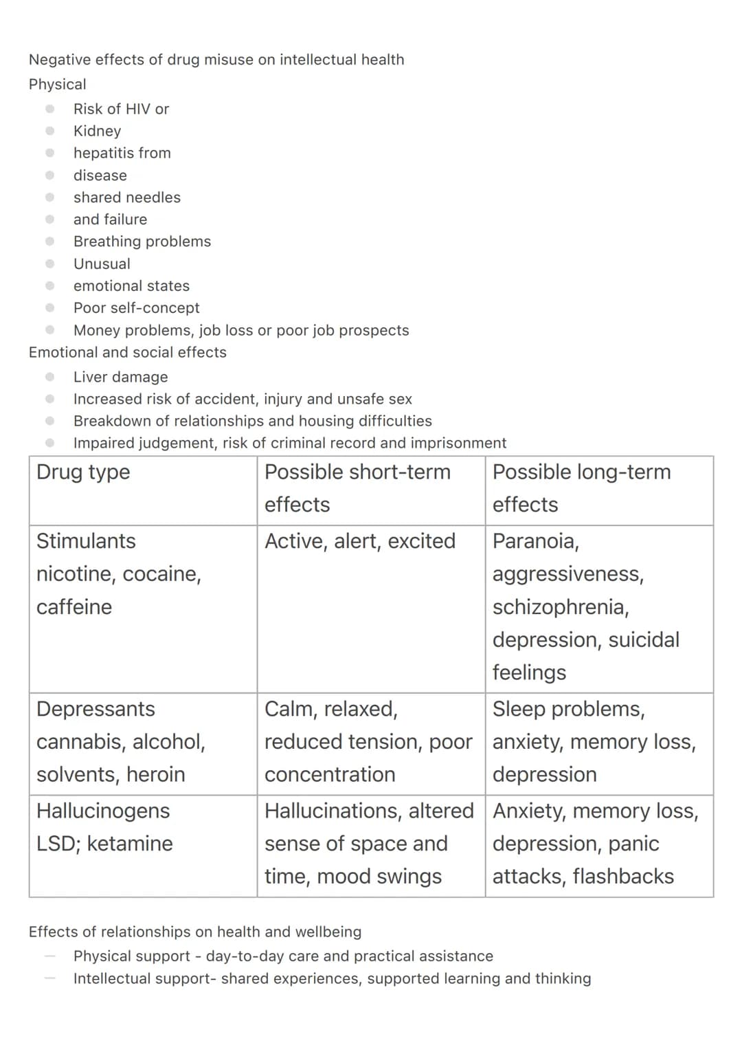 # Health and Social Care Component 3 revision
Effects of inherited disorders
Inherited conditions can affect the whole person:
- Physical