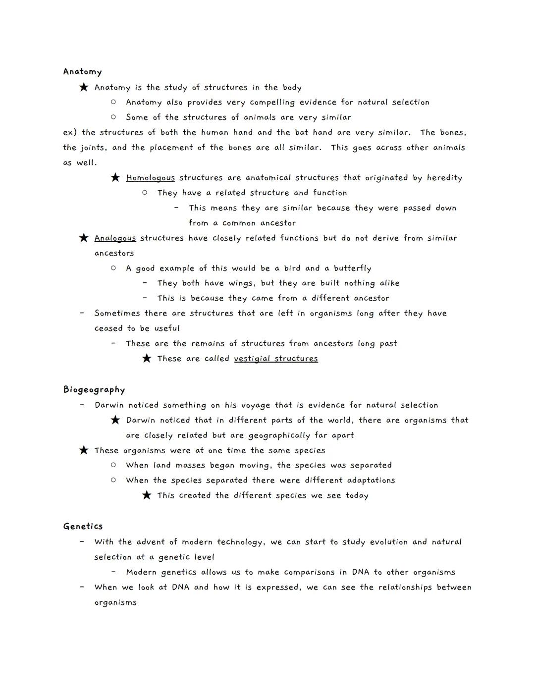 # Evidence for Evolution
Evidence
- Ever since Darwin introduced his ideas of natural selection, scientists have been
looking for evidence