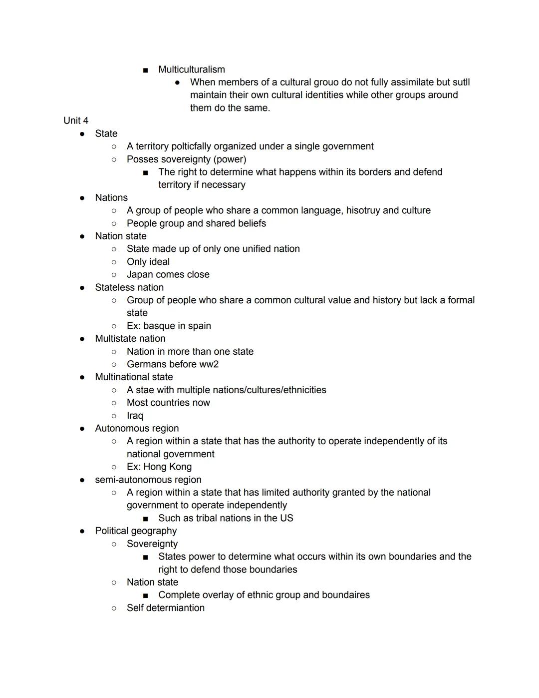 Unit 3
What is culture
The shared practices, technologies, attitudes, and behaviors passed down by a
society.
■ Language, clothing behavi