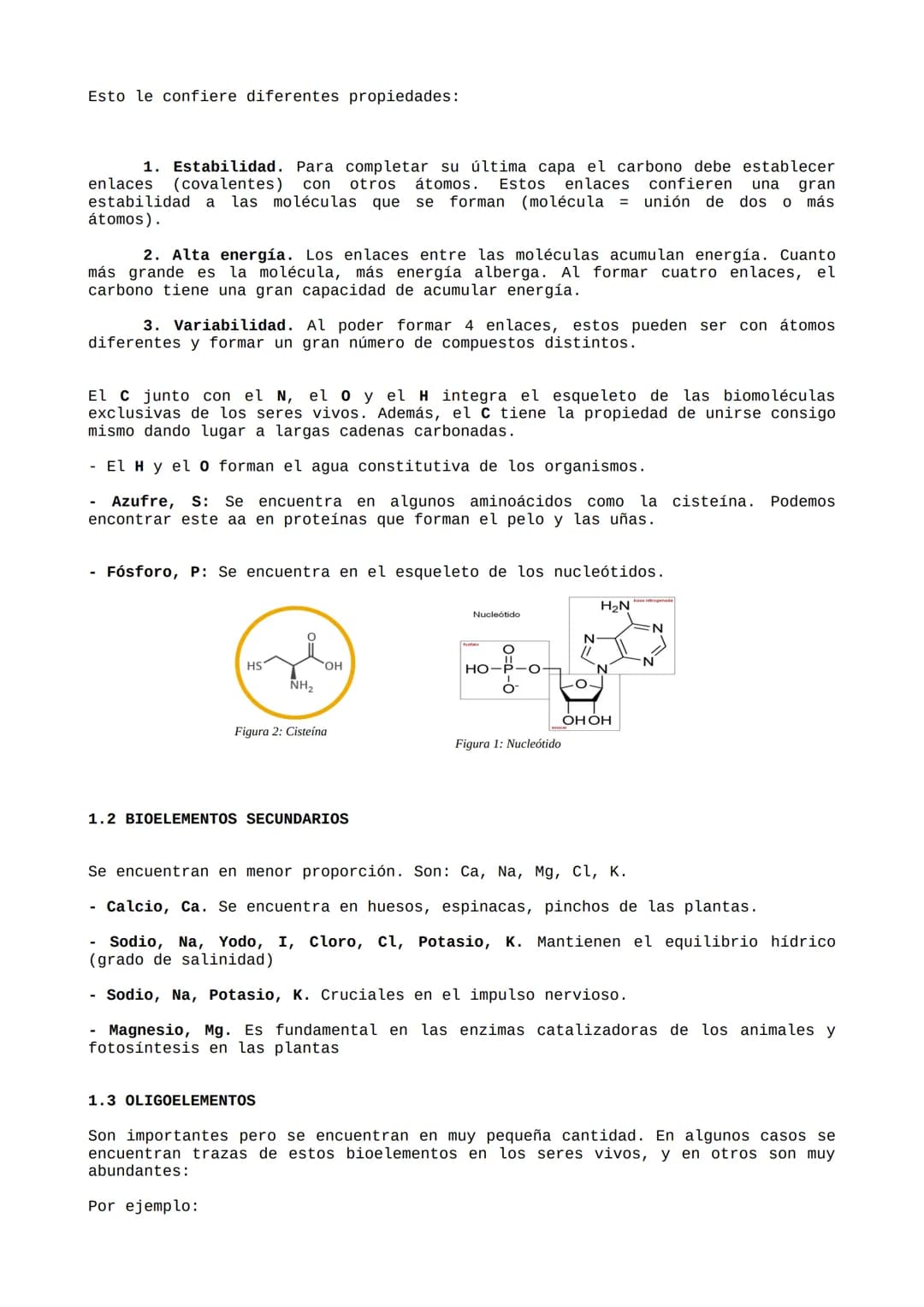 TEMA 1. La base físico química de la
vida.
Índice:
1. Bioelementos
2. Biomoléculas
3. Agua
4. Sales minerales
5. Ósmosis
6. Carácter coloida
