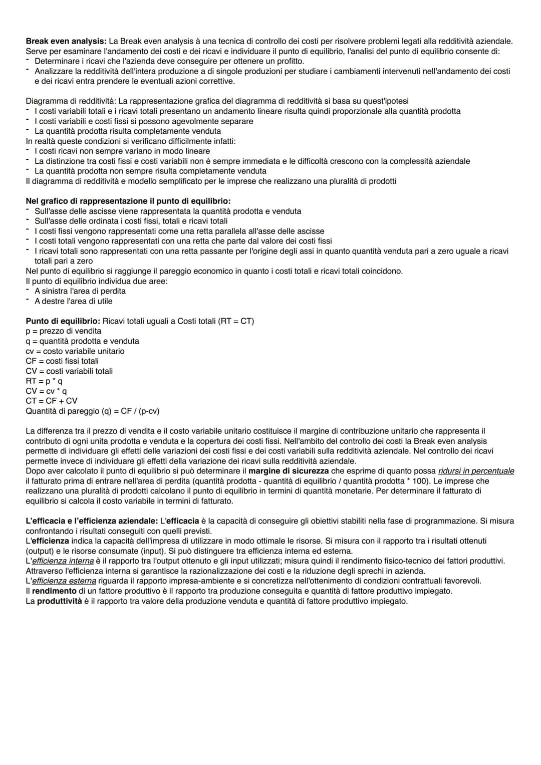 # CONTABILITÀ GESTIONALE
ELEMENTI SISTEMA INFORMATIVO DIREZIONALE: II sistema informativo deve fornire agli organi aziendali le informazion