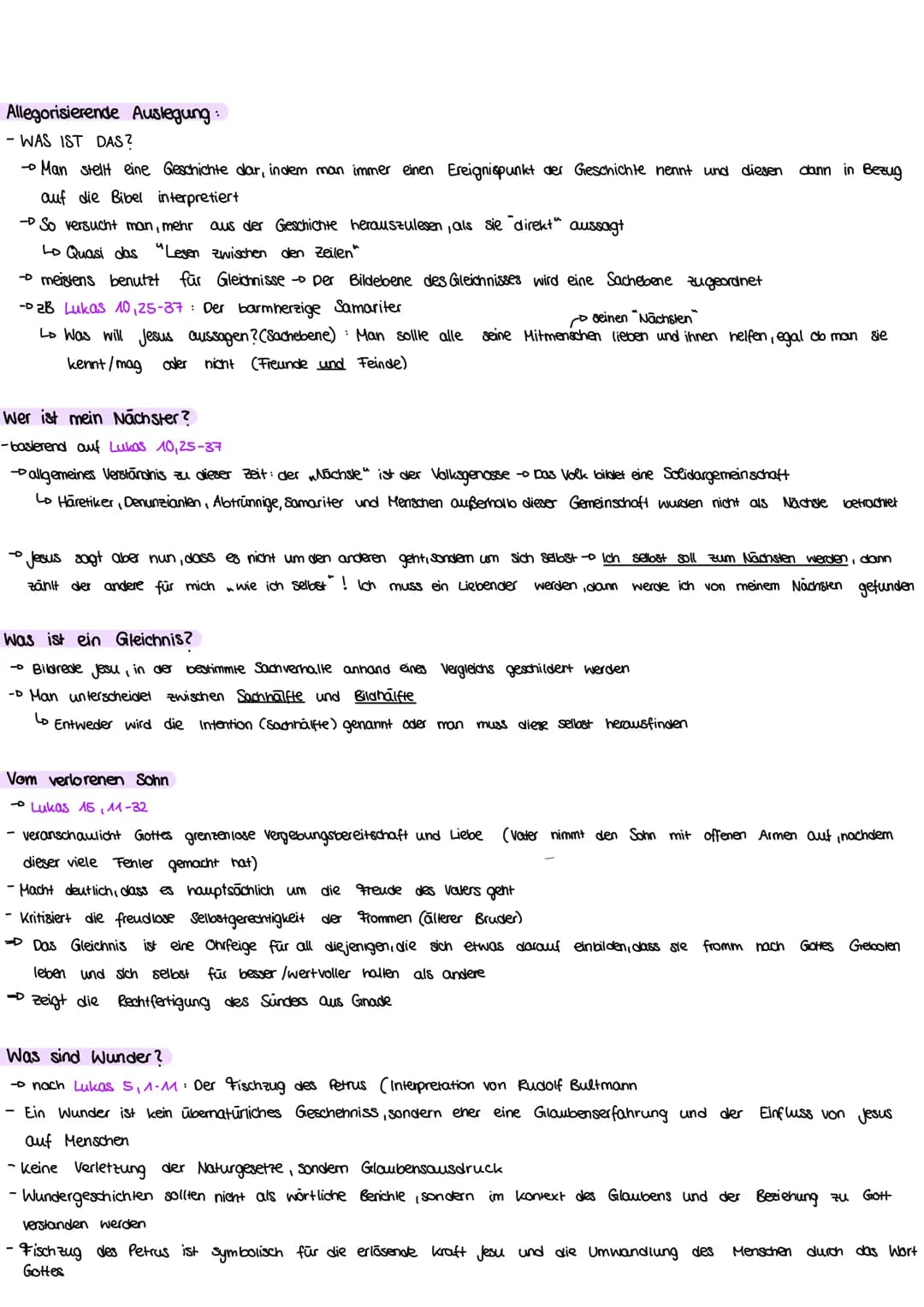 religion
abitur lernzettel # 1
Q1.1: Leben und Verkundigung Jesu-wozu ermutigt Jesus uns und was mutet er uns zu?
→ HISTORIZITAT UND AUTHE