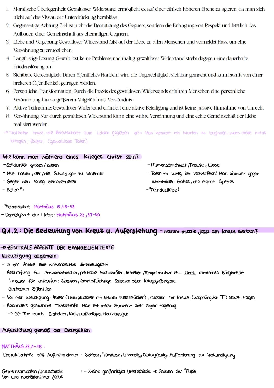 religion
abitur lernzettel # 1
Q1.1: Leben und Verkundigung Jesu-wozu ermutigt Jesus uns und was mutet er uns zu?
→ HISTORIZITAT UND AUTHE