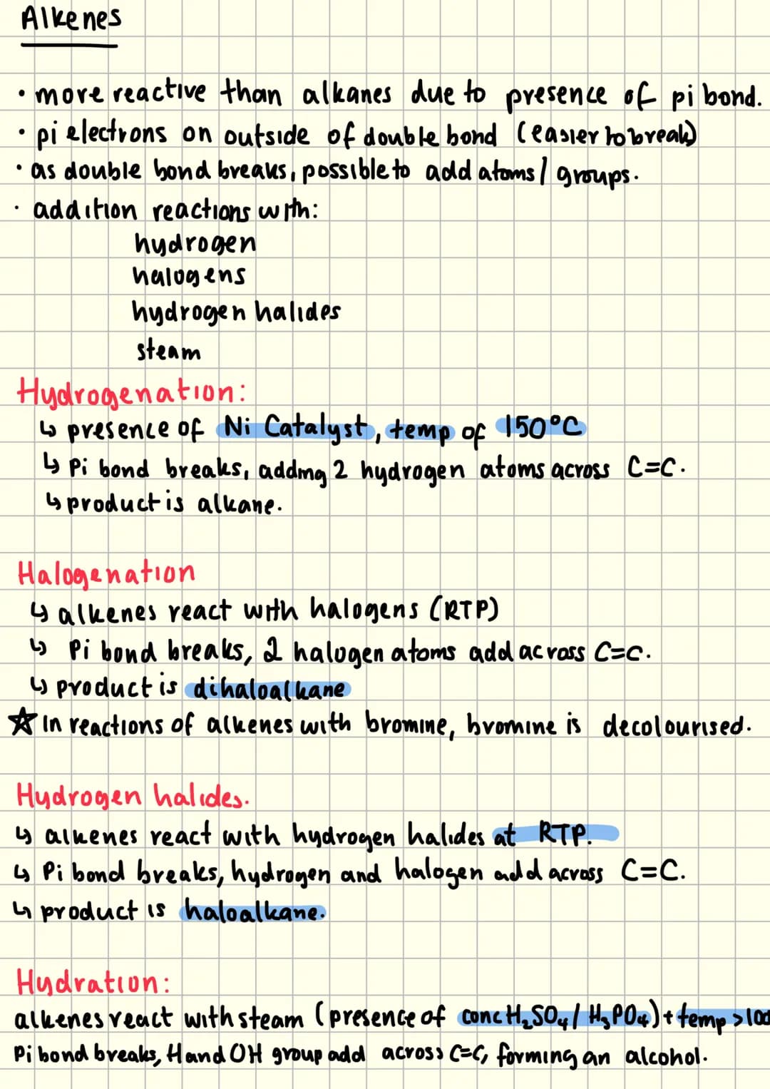 Module 4
OCR Chemistry # Module 4 Revision
Key Terms:
hydrocarbon: compound consisting only of hydrogen
and carbon.
saturated: Only single-