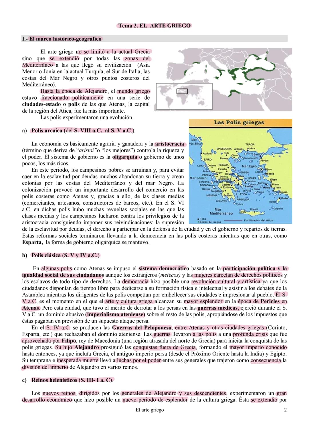 # LOS ANTECEDENTES DEL ARTE GRIEGO
PERIODO CRETENSE O MINOICO (III-II milenio a.C.). Isla de Creta
En la isla de Creta surge la primera civ